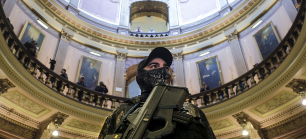 Capitol building masked gunman